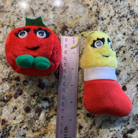 1991 Kitschy plush Christmas Yumkins by Del Monte Fruit and veggies - Picture 12 of 12
